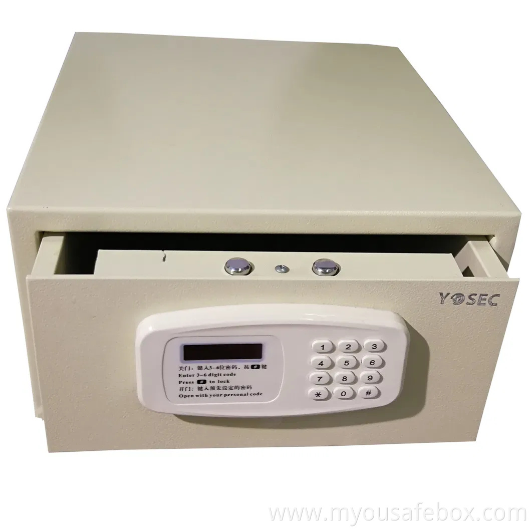 OEM/ODM Price Front Opening Hotel Drawer Safe Factory